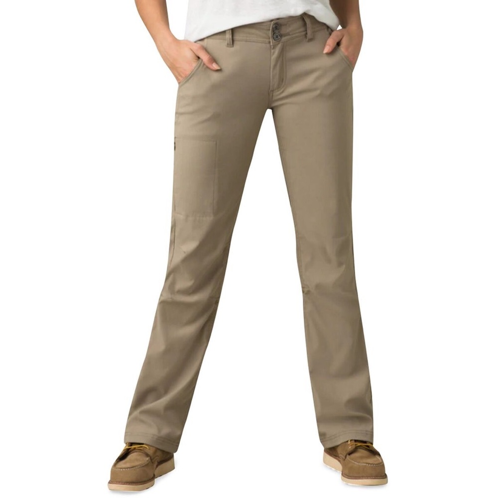 Prana Women's Straight-Leg Pants in Khaki Beige